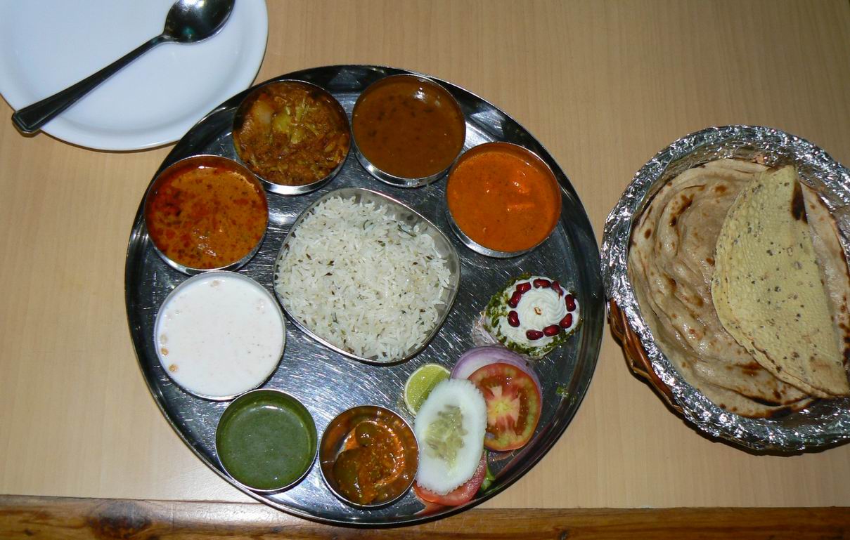 radžastánské thali